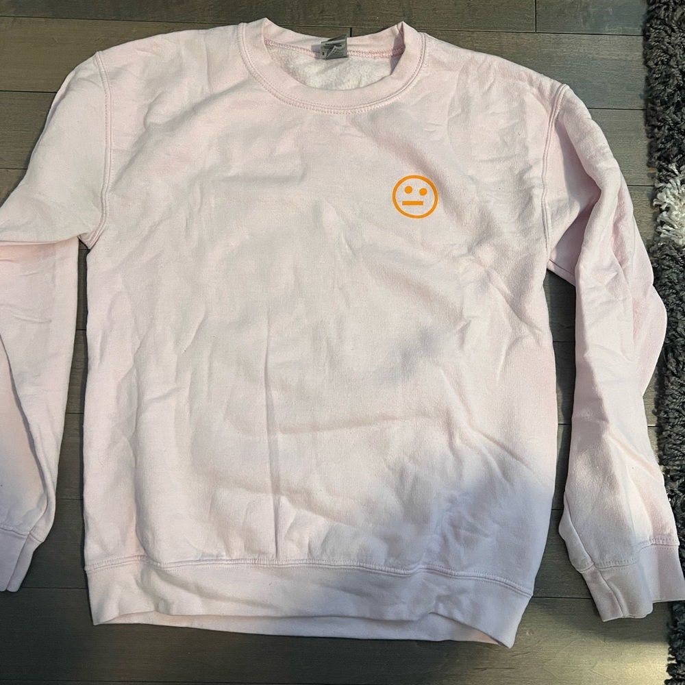 Light pink and orange Mom Come Pick Me Up Crewneck